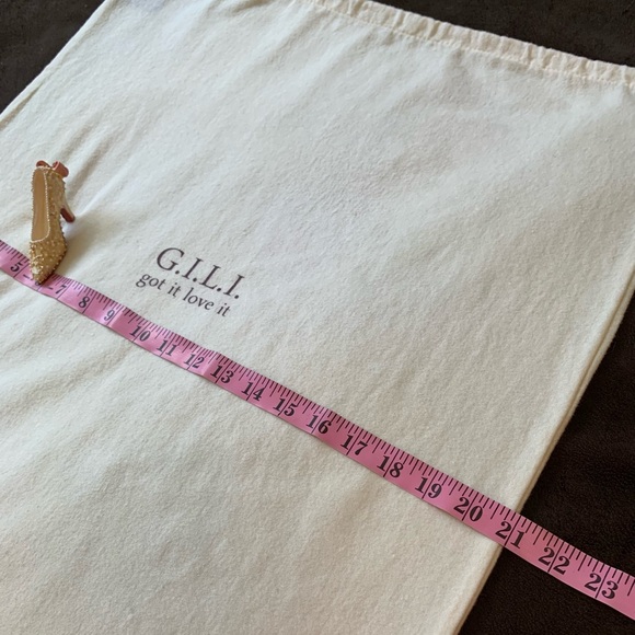 G.I.L.I. brushed oversized cotton Crème color dust bag PRELOVED condition - Picture 7 of 12